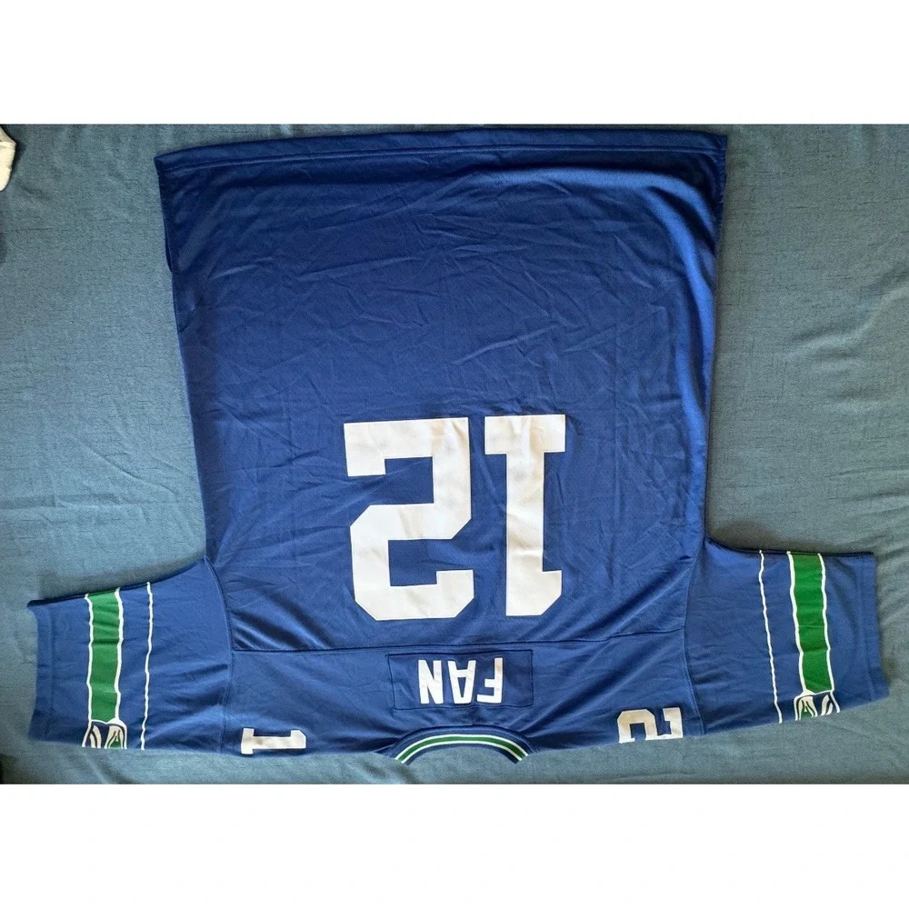 Seattle Seahawks 12 Fan Retro Jersey Mitchell & Ness 3XL NEW - Picture 7 of 10